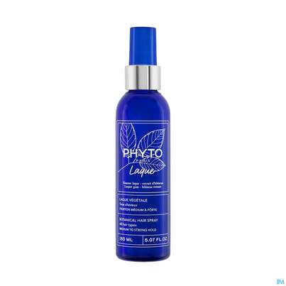 Sie sehen eine Packung Phyto Laque-botanical Hair Spray Medium To Strong Hold 150ml, Produktbild: 02 Phyto Laque-botanical Hair Spray Medium To Strong Hold 150ml, A-Nr.: 5976332 - 02