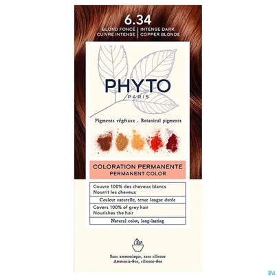 Phyto Phytocolor 6.34 Intense Dark Copper Blonde/dklkupfer-blond 1pk, A-Nr.: 5932145 - 01