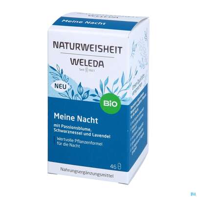 Sie sehen eine Packung Weleda Naturweisheit Meine Nacht 46st, Produktbild: 04 Weleda Naturweisheit Meine Nacht 46st, A-Nr.: 5436038 - 04