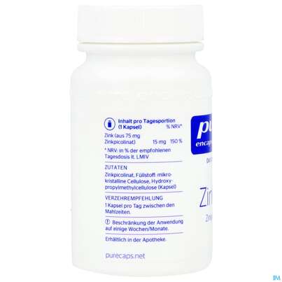 Zink Kapseln 15 Zinkpicolinat Pure Encapsulationsz13a 30st, A-Nr.: 5907779 - 05