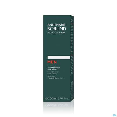 Sie sehen eine Packung Boerlind Men 2-in-1 Reinigung Face +body 60165 200ml, Produktbild: 06 Boerlind Men 2-in-1 Reinigung Face +body 60165 200ml, A-Nr.: 5372775 - 06