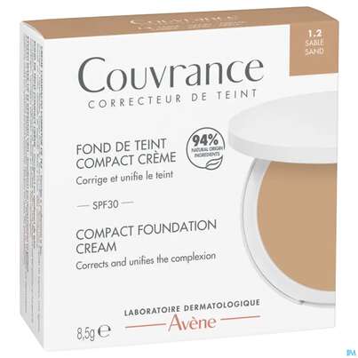 Sie sehen eine Packung Avene Couvrance Kompakt Creme-make-up Sand 1.2 8,5g, Produktbild: 06 Avene Couvrance Kompakt Creme-make-up Sand 1.2 8,5g, A-Nr.: 5862396 - 06