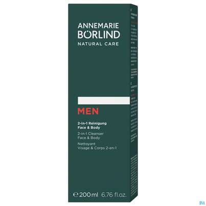 Sie sehen eine Packung Boerlind Men 2-in-1 Reinigung Face +body 60165 200ml, Produktbild: 04 Boerlind Men 2-in-1 Reinigung Face +body 60165 200ml, A-Nr.: 5372775 - 04