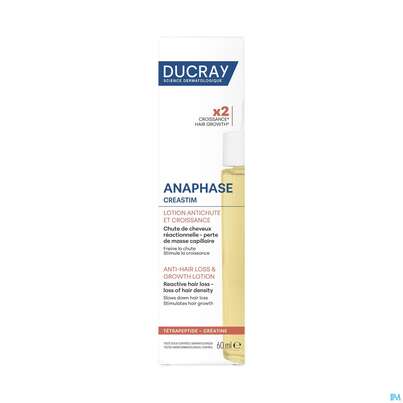 Sie sehen eine Packung Ducray Creastim Anti Haarausfall Intensivlotion Reactiv Neu 60ml, Produktbild: 04 Ducray Creastim Anti Haarausfall Intensivlotion Reactiv Neu 60ml, A-Nr.: 5693456 - 04