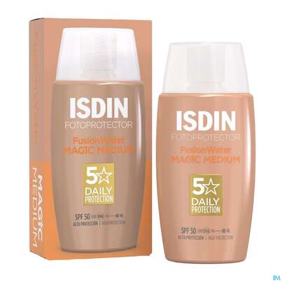 Sie sehen eine Packung Sonnenprodukte Isdin/fotoprotection Fusion Water Color Med Lsf 50 50ml, Produktbild: 16 Sonnenprodukte Isdin/fotoprotection Fusion Water Color Med Lsf 50 50ml, A-Nr.: 5570280 - 16