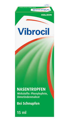 Sie sehen eine Packung Vibrocil Nasentropfen, Produktbild: 01 Vibrocil Nasentropfen, A-Nr.: 0842124 - 01