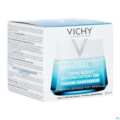 Sie sehen eine Packung Vichy Mineral 89 Creme Ohne Duftstoffe 50ml, Produktbild: 07 Vichy Mineral 89 Creme Ohne Duftstoffe 50ml, A-Nr.: 5667878 - 07
