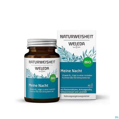 Sie sehen eine Packung Weleda Naturweisheit Meine Nacht 46st, Produktbild: 10 Weleda Naturweisheit Meine Nacht 46st, A-Nr.: 5436038 - 10