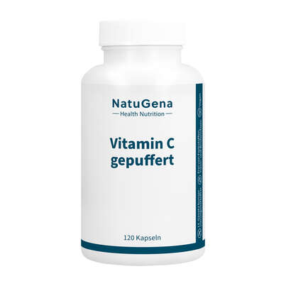 Sie sehen eine Packung NatuGena Vitamin C gepuffert, Produktbild: 01 NatuGena Vitamin C gepuffert, A-Nr.: 6110362 - 01