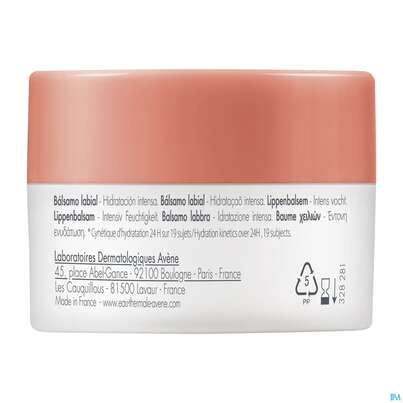 Avene Basislinie Feuchtigkeitsspendender Lippenbalsam Tiege 10ml, A-Nr.: 5939727 - 11
