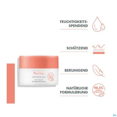 Avene Basislinie Feuchtigkeitsspendender Lippenbalsam Tiege 10ml, A-Nr.: 5939727 - 13