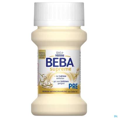 Sie sehen eine Packung Beba Supreme Pre Fluessig 70ml 12549 32st, Produktbild: 06 Beba Supreme Pre Fluessig 70ml 12549 32st, A-Nr.: 4891697 - 06