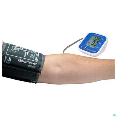 Sie sehen eine Packung Blutdruckmesser Geratherm Oberarm Smart Digital 1st, Produktbild: 10 Blutdruckmesser Geratherm Oberarm Smart Digital 1st, A-Nr.: 4879503 - 10