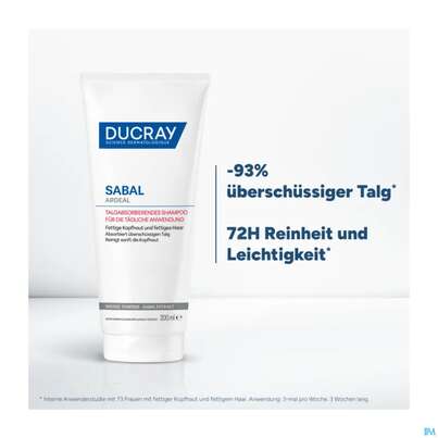 Shampoon Ducray Sabal/argeal Talgabsorbierend 200ml, A-Nr.: 5964412 - 05