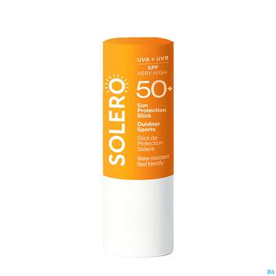 Sie sehen eine Packung Sonnenprodukte Solero Stick Outdoor Sports Spf50+ 12g, Produktbild: 01 Sonnenprodukte Solero Stick Outdoor Sports Spf50+ 12g, A-Nr.: 5917393 - 01