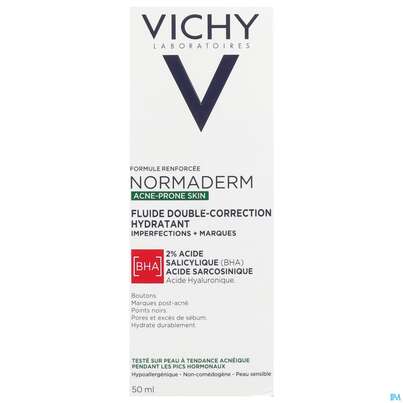 Sie sehen eine Packung Vichy Normaderm Phytosolution Pflege 2-fache-wirkung 50ml, Produktbild: 01 Vichy Normaderm Phytosolution Pflege 2-fache-wirkung 50ml, A-Nr.: 5060544 - 01