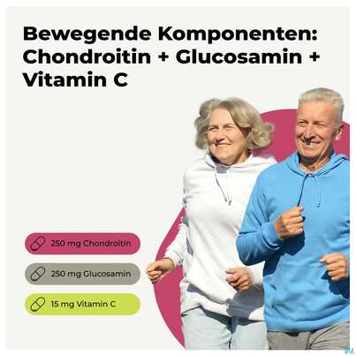 Sie sehen eine Packung Glucosamin Chondroitin Kapseln 250mg/250mg 120st, Produktbild: 07 Glucosamin Chondroitin Kapseln 250mg/250mg 120st, A-Nr.: 3088449 - 07