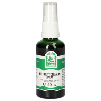 Sie sehen eine Packung MEERRETTICHBAUM SPRAY 50 ML, Produktbild: 01 MEERRETTICHBAUM SPRAY 50 ML, A-Nr.: 5444718 - 01