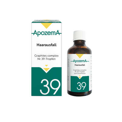 Sie sehen eine Packung Apozema® Nr. 39 Haarausfall-Tropfen, Produktbild: 01 Apozema® Nr. 39 Haarausfall-Tropfen, A-Nr.: 1291169 - 01