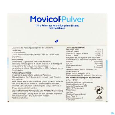 Movicol Pulver Stick 10st, A-Nr.: 5525753 - 02