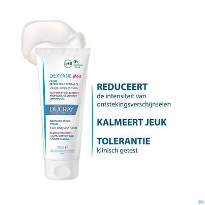 Sie sehen eine Packung Ducray Dexyane Med Creme Neu 100ml, Produktbild: 12 Ducray Dexyane Med Creme Neu 100ml, A-Nr.: 5676423 - 12