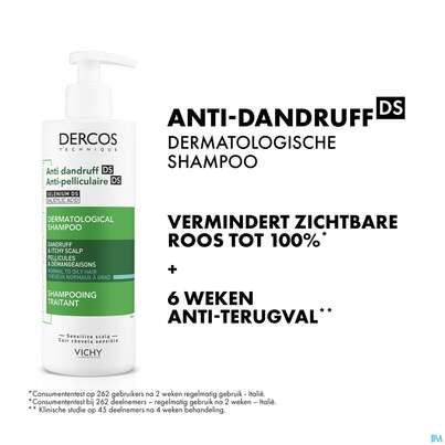 Sie sehen eine Packung Shampoon Vichy/dercos Anti-schuppen Pflege Fettiges Haar 390ml, Produktbild: 13 Shampoon Vichy/dercos Anti-schuppen Pflege Fettiges Haar 390ml, A-Nr.: 4491874 - 13
