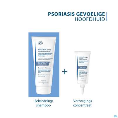 Sie sehen eine Packung Shampoon Ducray Kertyol P.s.o. 200ml, Produktbild: 14 Shampoon Ducray Kertyol P.s.o. 200ml, A-Nr.: 5596919 - 14