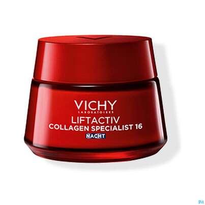 Sie sehen eine Packung Vichy Liftactiv Collagen/specialist Nacht 50ml, Produktbild: 02 Vichy Liftactiv Collagen/specialist Nacht 50ml, A-Nr.: 5344141 - 02