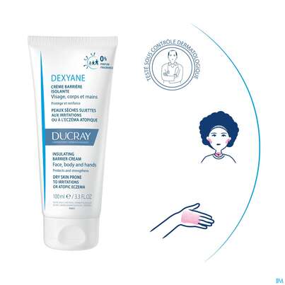 Sie sehen eine Packung Ducray Dexyane Schützende Barriere-creme 100ml, Produktbild: 11 Ducray Dexyane Schützende Barriere-creme 100ml, A-Nr.: 5413014 - 11