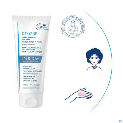 Sie sehen eine Packung Ducray Dexyane Schützende Barriere-creme 100ml, Produktbild: 21 Ducray Dexyane Schützende Barriere-creme 100ml, A-Nr.: 5413014 - 21