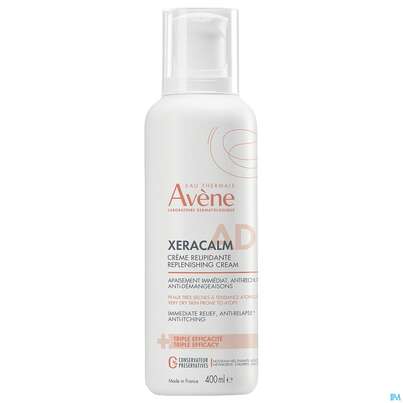 Sie sehen eine Packung Avène Xeracalm A.d Rückfettende Creme 400ml, Produktbild: 04 Avène Xeracalm A.d Rückfettende Creme 400ml, A-Nr.: 4942897 - 04