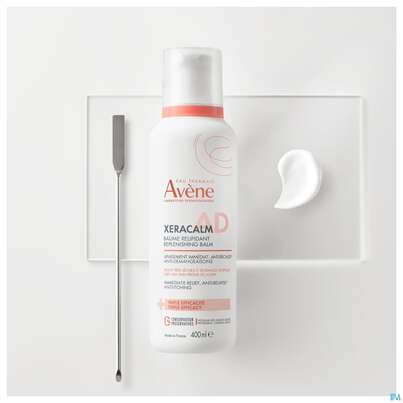Sie sehen eine Packung Avène Xeracalm A.d Rückfettender Balsam 400ml, Produktbild: 12 Avène Xeracalm A.d Rückfettender Balsam 400ml, A-Nr.: 4942880 - 12
