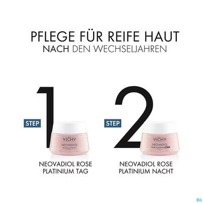 Sie sehen eine Packung Vichy Neovadiol Rose Platinum Nacht 50ml, Produktbild: 18 Vichy Neovadiol Rose Platinum Nacht 50ml, A-Nr.: 5182135 - 18