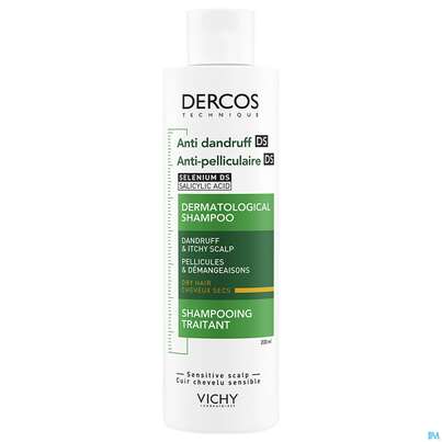 Sie sehen eine Packung Shampoon Vichy/dercos Anti-schuppen Pflege Trockenes Haar Neu 200ml, Produktbild: 02 Shampoon Vichy/dercos Anti-schuppen Pflege Trockenes Haar Neu 200ml, A-Nr.: 4357414 - 02