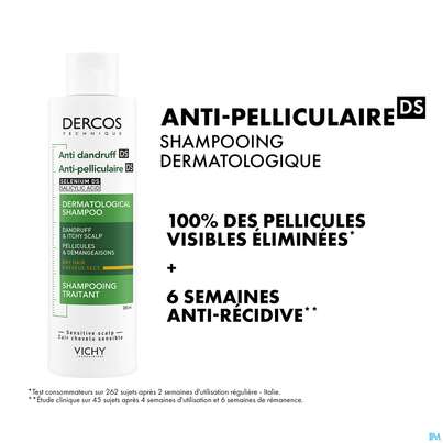 Sie sehen eine Packung Shampoon Vichy/dercos Anti-schuppen Pflege Trockenes Haar Neu 200ml, Produktbild: 27 Shampoon Vichy/dercos Anti-schuppen Pflege Trockenes Haar Neu 200ml, A-Nr.: 4357414 - 27