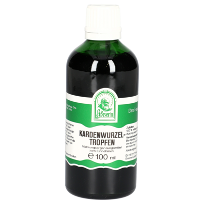 Sie sehen eine Packung KARDENWURZEL TROPFEN 100 ML, Produktbild: 01 KARDENWURZEL TROPFEN 100 ML, A-Nr.: 4312630 - 01