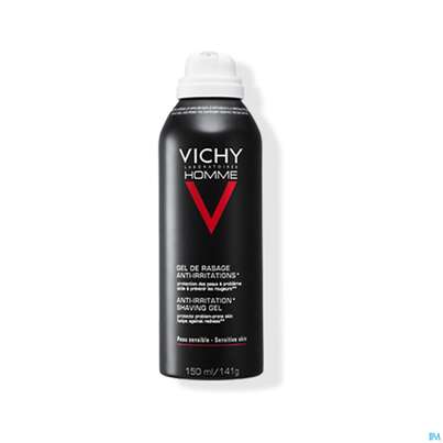 Sie sehen eine Packung Rasiercreme,-seife,-wasser Vichy Homme Rasiergel Anti-hautirritierend 150ml, Produktbild: 03 Rasiercreme,-seife,-wasser Vichy Homme Rasiergel Anti-hautirritierend 150ml, A-Nr.: 3595867 - 03