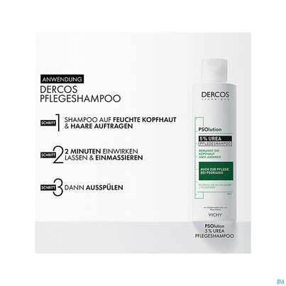 Sie sehen eine Packung Shampoon Vichy/dercos Psolution Anti-schuppen Psoriasis 200ml, Produktbild: 09 Shampoon Vichy/dercos Psolution Anti-schuppen Psoriasis 200ml, A-Nr.: 5429713 - 09