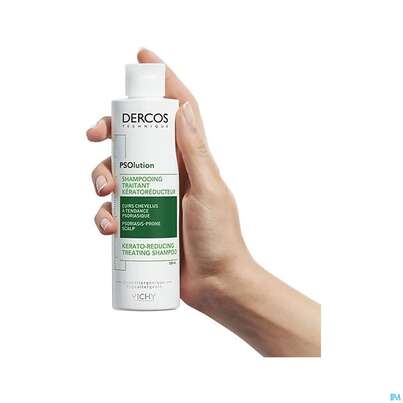 Sie sehen eine Packung Shampoon Vichy/dercos Psolution Anti-schuppen Psoriasis 200ml, Produktbild: 10 Shampoon Vichy/dercos Psolution Anti-schuppen Psoriasis 200ml, A-Nr.: 5429713 - 10