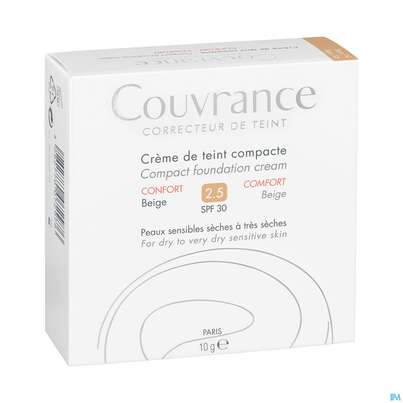 Sie sehen eine Packung Avène Couvrance Kompakt Creme-make-up Reichhaltig Beige 10g, Produktbild: 03 Avène Couvrance Kompakt Creme-make-up Reichhaltig Beige 10g, A-Nr.: 4782057 - 03