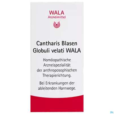 Sie sehen eine Packung Cantharis Blasen Wala Globuli Velati 20g, Produktbild: 01 Cantharis Blasen Wala Globuli Velati 20g, A-Nr.: 2053259 - 01