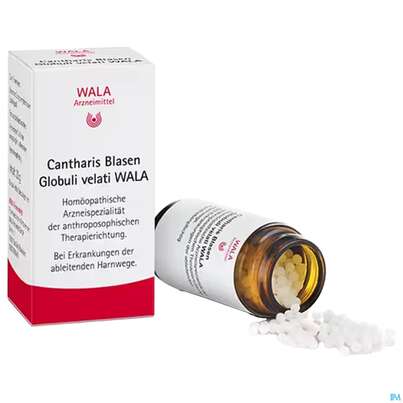Sie sehen eine Packung Cantharis Blasen Wala Globuli Velati 20g, Produktbild: 05 Cantharis Blasen Wala Globuli Velati 20g, A-Nr.: 2053259 - 05