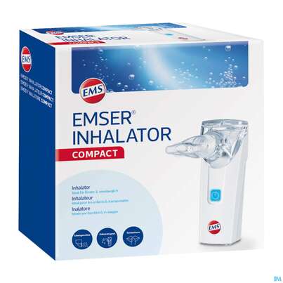 Sie sehen eine Packung Inhalatoren U.zubehoer Geraet Emser/inhalator/compact Tragbar 1st, Produktbild: 02 Inhalatoren U.zubehoer Geraet Emser/inhalator/compact Tragbar 1st, A-Nr.: 5157060 - 02