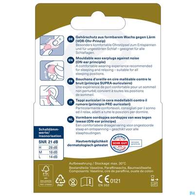 Ohrenschutz Ohropax Classic Ohrstoepsel Wachs Gerx1 20st, A-Nr.: 1625682 - 06