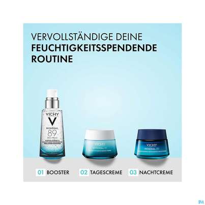 Sie sehen eine Packung Vichy Mineral 89 Feuchtigkeitspflege 30ml, Produktbild: 13 Vichy Mineral 89 Feuchtigkeitspflege 30ml, A-Nr.: 4838013 - 13