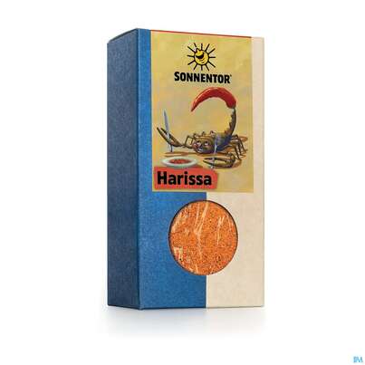 Sie sehen eine Packung Sonnentor Gewuerzmischung/bio Harissa 01218 70g, Produktbild: 02 Sonnentor Gewuerzmischung/bio Harissa 01218 70g, A-Nr.: 5743728 - 02