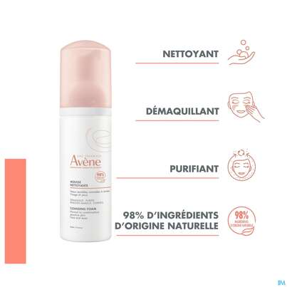 Sie sehen eine Packung Avene Basispflege Reinigungsschaum Mattierend Neu 150ml, Produktbild: 11 Avene Basispflege Reinigungsschaum Mattierend Neu 150ml, A-Nr.: 5724151 - 11