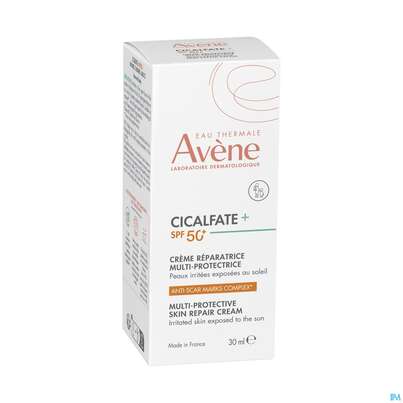Sie sehen eine Packung Avene Cicalfate+ Multi Protect Repair Creme 50+ 30ml, Produktbild: 03 Avene Cicalfate+ Multi Protect Repair Creme 50+ 30ml, A-Nr.: 5862309 - 03