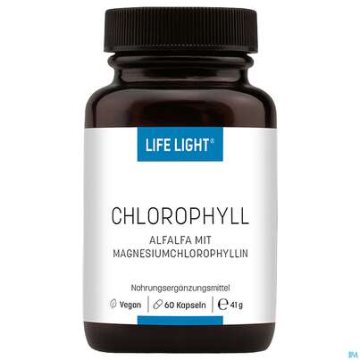 Sie sehen eine Packung Life Light Kapseln Chlorophyll 60st, Produktbild: 02 Life Light Kapseln Chlorophyll 60st, A-Nr.: 4069543 - 02