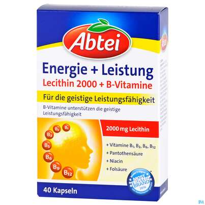 Lecithin Kapseln-abtei Plus B-vitamin Neu38 40st, A-Nr.: 3817658 - 02